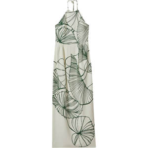 REISS LEXI Floral Sketch Halter Neck Maxi Dress